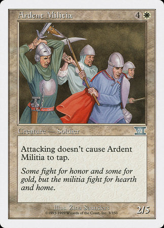 Ardent Militia [Classic Sixth Edition] | Good Games Cannington