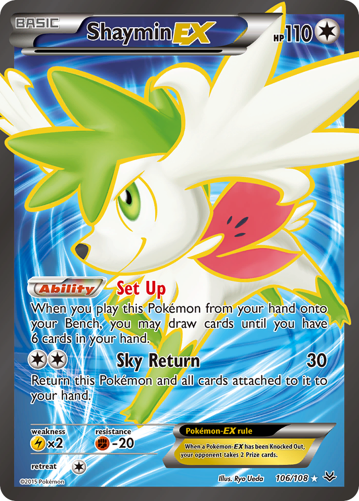 Shaymin EX (106/108) [XY: Roaring Skies] | Good Games Cannington