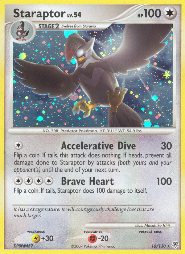 Staraptor (16/130) [Diamond & Pearl: Base Set] | Good Games Cannington