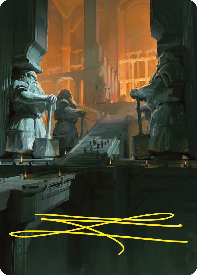 Mines of Moria Art Card (Gold-Stamped Signature) [The Lord of the Rings: Tales of Middle-earth Art Series] | Good Games Cannington