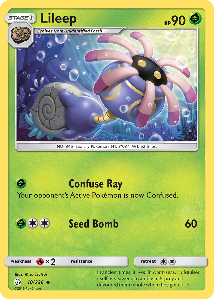Lileep (10/236) [Sun & Moon: Cosmic Eclipse] | Good Games Cannington