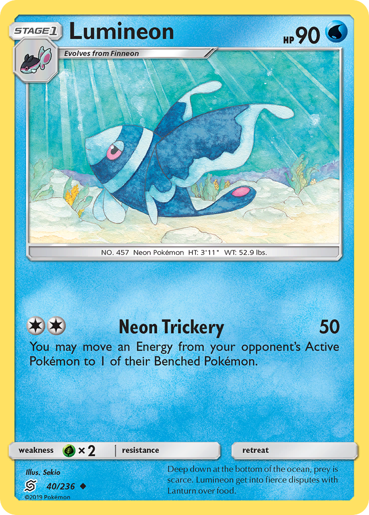 Lumineon (40/236) [Sun & Moon: Unified Minds] | Good Games Cannington