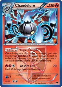 Chandelure (16/116) (Theme Deck Exclusive) [Black & White: Plasma Freeze] | Good Games Cannington