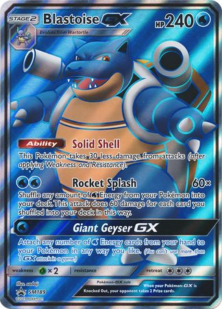 Blastoise GX (SM189) (Jumbo Card) [Sun & Moon: Black Star Promos] | Good Games Cannington