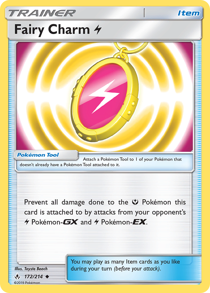 Fairy Charm Lightning (172/214) [Sun & Moon: Unbroken Bonds] | Good Games Cannington