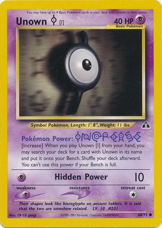 Unown [I] (68/75) [Neo Discovery Unlimited] | Good Games Cannington