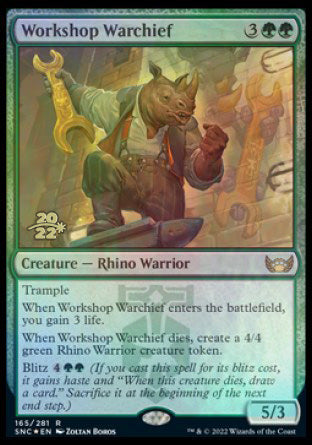 Workshop Warchief [Streets of New Capenna Prerelease Promos] | Good Games Cannington