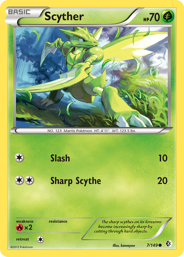 Scyther (7/149) [Black & White: Boundaries Crossed] | Good Games Cannington