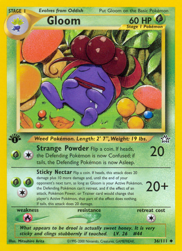 Gloom (36/111) [Neo Genesis 1st Edition] | Good Games Cannington