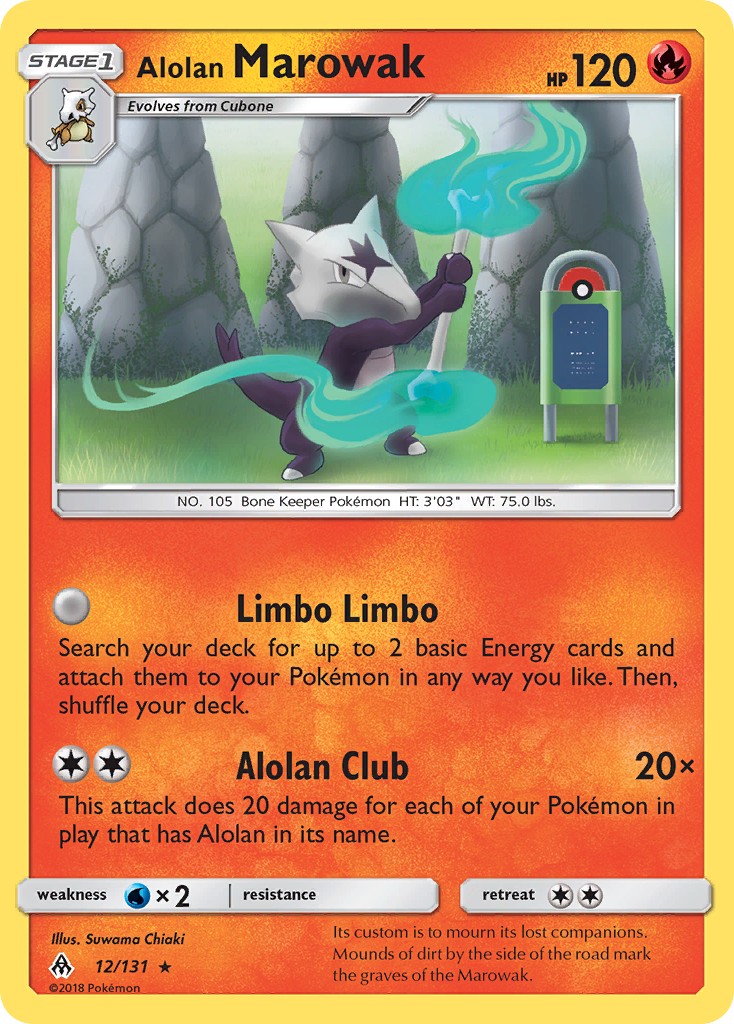 Alolan Marowak (12/131) [Sun & Moon: Forbidden Light] | Good Games Cannington