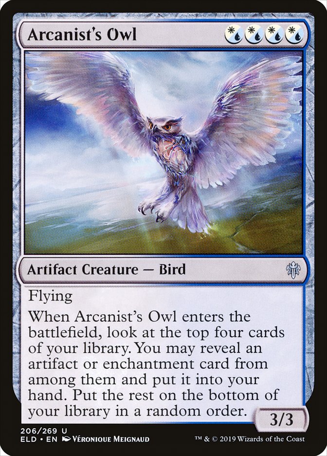 Arcanist's Owl [Throne of Eldraine] | Good Games Cannington
