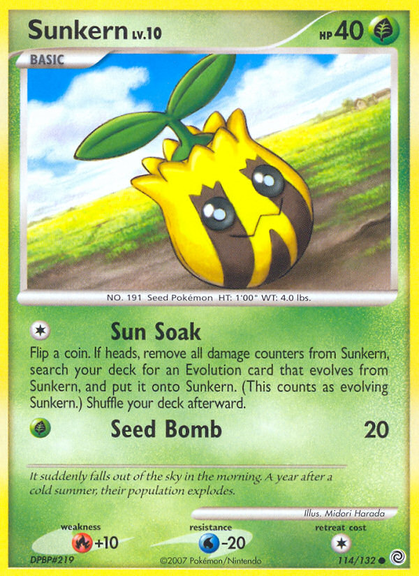 Sunkern (114/132) [Diamond & Pearl: Secret Wonders] | Good Games Cannington