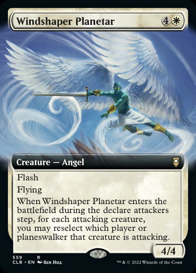 Windshaper Planetar (Extended Art) [Commander Legends: Battle for Baldur's Gate] | Good Games Cannington