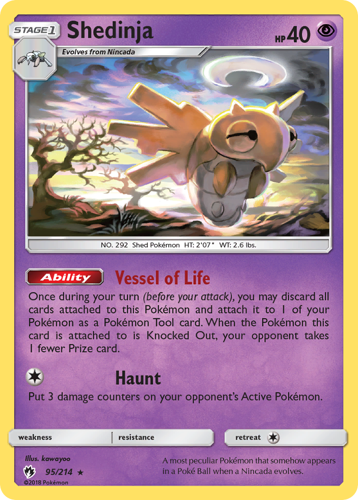 Shedinja (95/214) [Sun & Moon: Lost Thunder] | Good Games Cannington