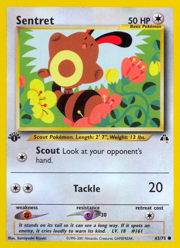 Sentret (63/75) [Neo Discovery 1st Edition] | Good Games Cannington