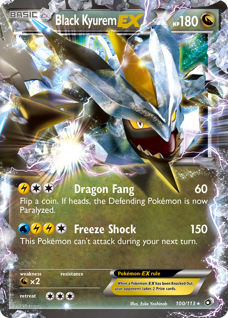 Black Kyurem EX (100/113) [Black & White: Legendary Treasures] | Good Games Cannington