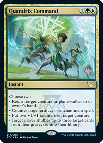 Quandrix Command (Promo Pack) [Strixhaven: School of Mages Promos] | Good Games Cannington