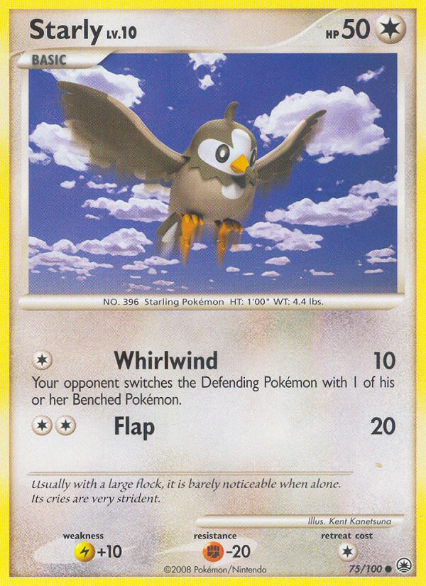 Starly (75/100) [Diamond & Pearl: Majestic Dawn] | Good Games Cannington