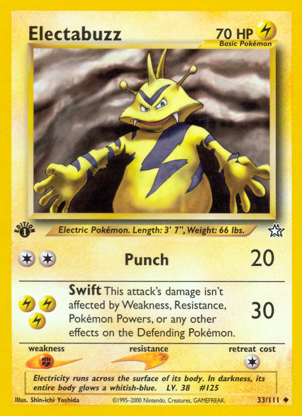Electabuzz (33/111) [Neo Genesis 1st Edition] | Good Games Cannington
