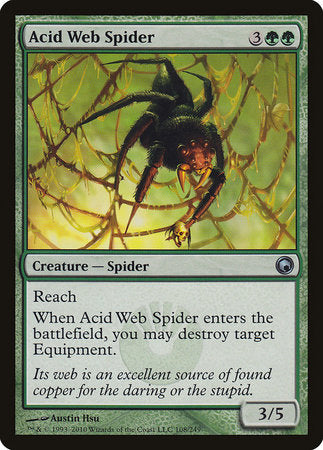 Acid Web Spider [Scars of Mirrodin] | Good Games Cannington