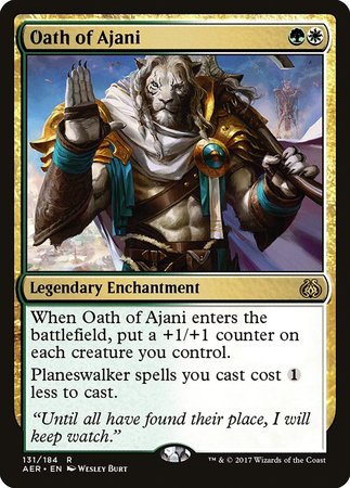 Oath of Ajani [Aether Revolt] | Good Games Cannington