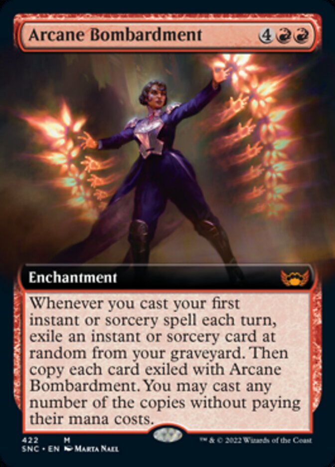 Arcane Bombardment (Extended Art) [Streets of New Capenna] | Good Games Cannington