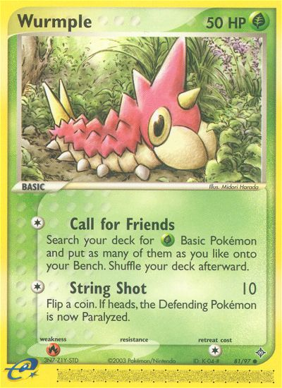 Wurmple (81/97) [EX: Dragon] | Good Games Cannington