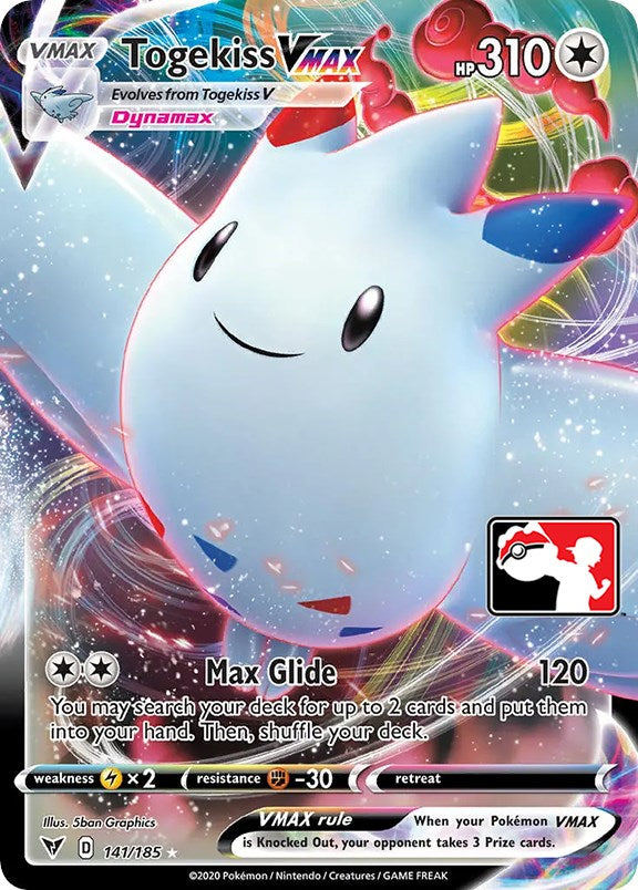Togekiss VMAX (141/185) [Prize Pack Series One] | Good Games Cannington