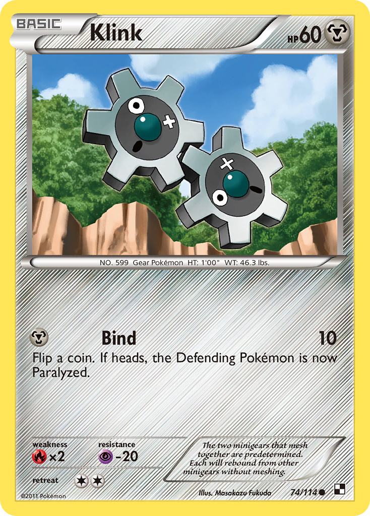 Klink (74/114) [Black & White: Base Set] | Good Games Cannington