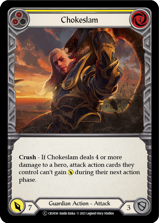 Chokeslam (Yellow) [U-CRU036] Unlimited Normal | Good Games Cannington
