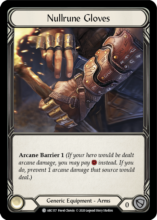 Nullrune Gloves [U-ARC157] Unlimited Rainbow Foil | Good Games Cannington