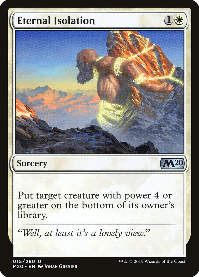 Eternal Isolation [Core Set 2020] | Good Games Cannington