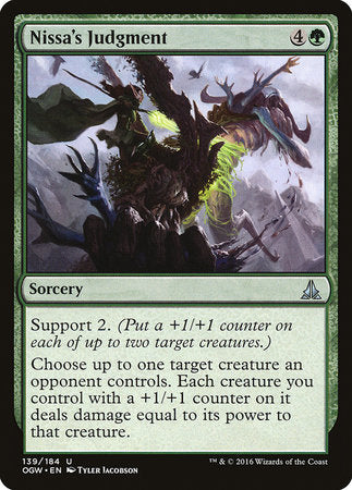 Nissa's Judgment [Oath of the Gatewatch] | Good Games Cannington