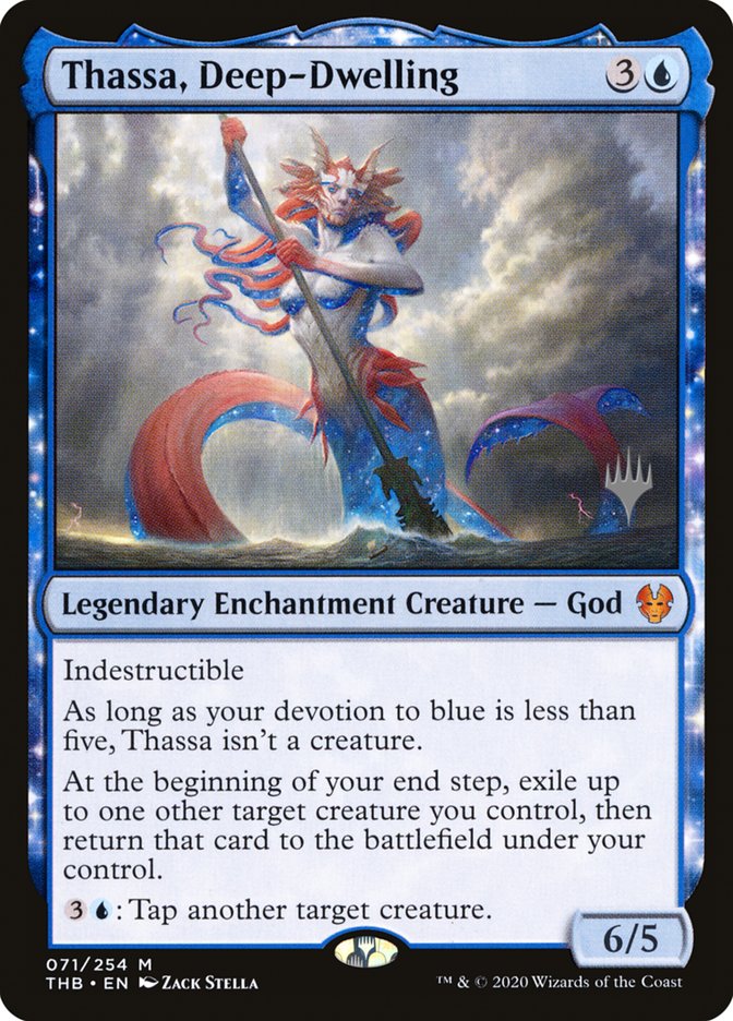 Thassa, Deep-Dwelling (Promo Pack) [Theros Beyond Death Promos] | Good Games Cannington