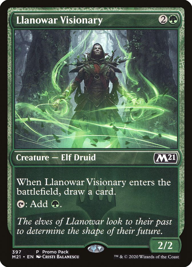 Llanowar Visionary (Promo Pack) [Core Set 2021 Promos] | Good Games Cannington