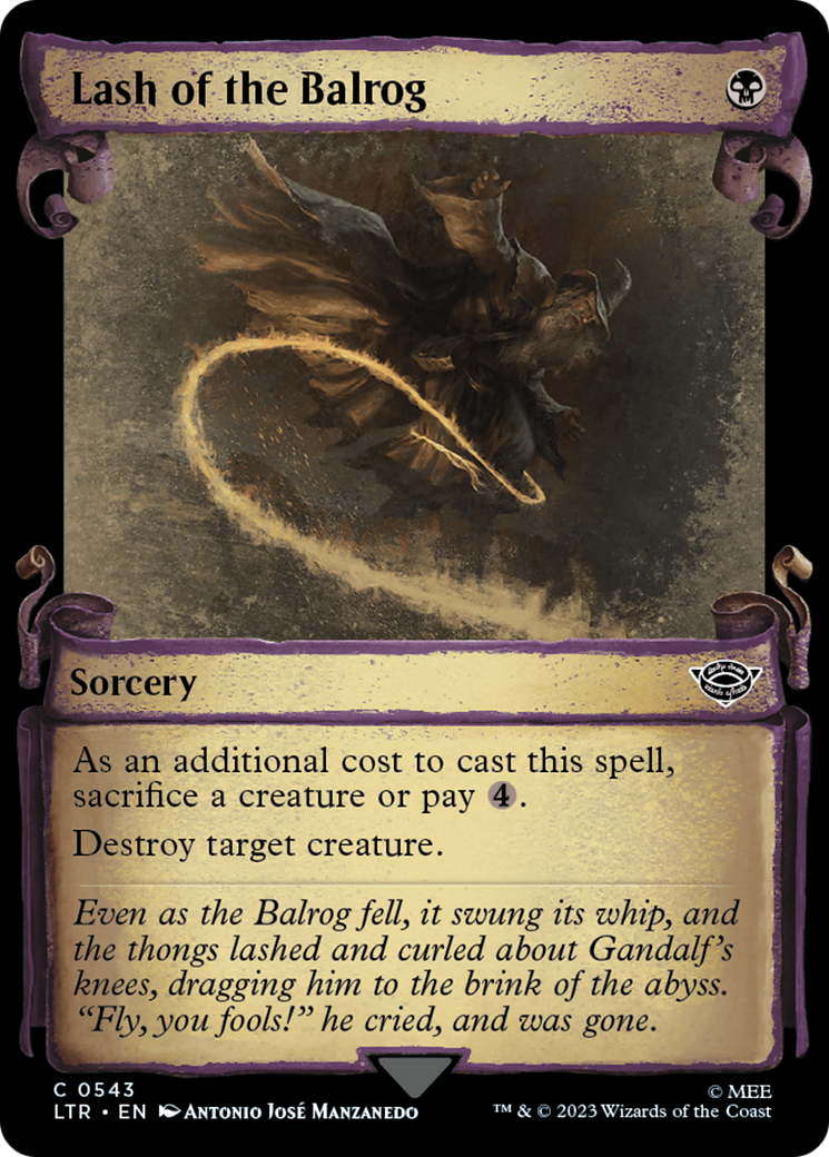 Lash of the Balrog [The Lord of the Rings: Tales of Middle-Earth Showcase Scrolls] | Good Games Cannington