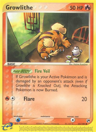 Growlithe (65/100) [EX: Sandstorm] | Good Games Cannington