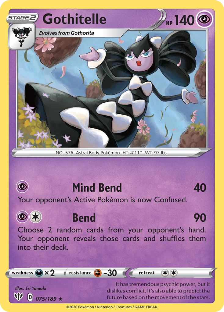 Gothitelle (075/189) [Sword & Shield: Darkness Ablaze] | Good Games Cannington
