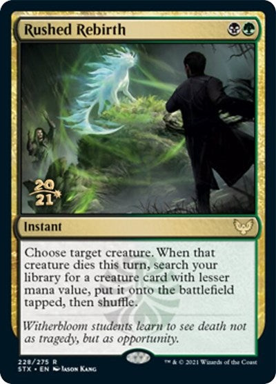 Rushed Rebirth [Strixhaven: School of Mages Prerelease Promos] | Good Games Cannington