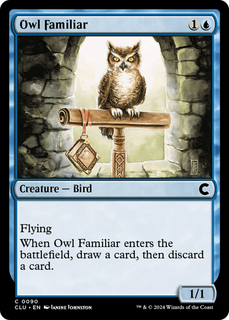 Owl Familiar [Ravnica: Clue Edition] | Good Games Cannington