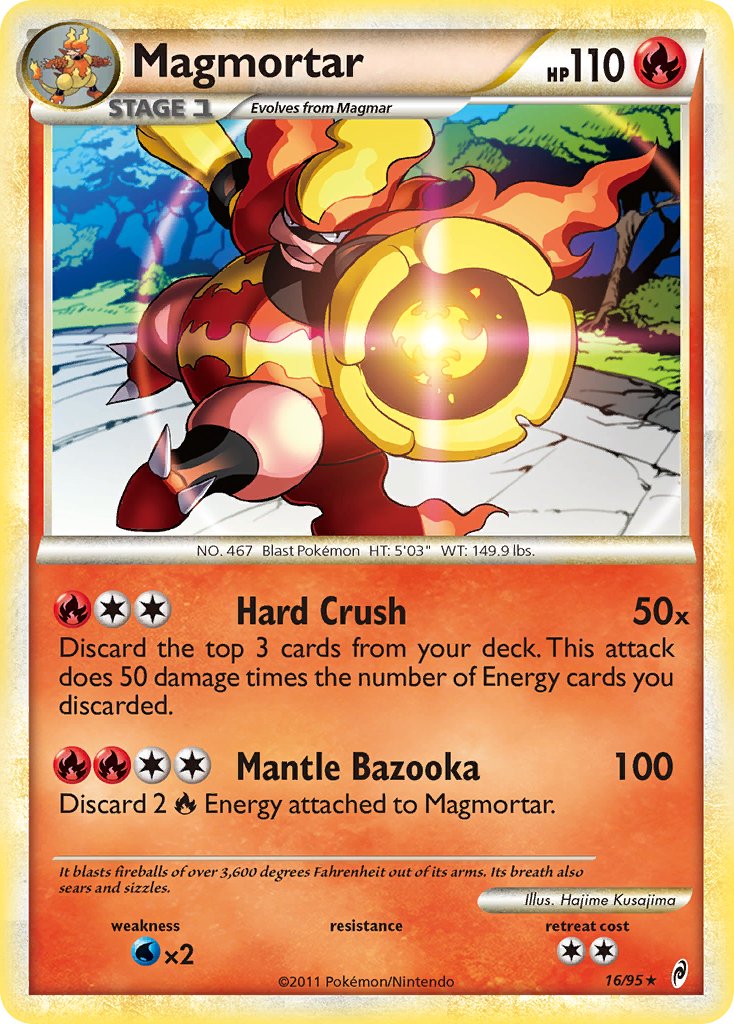Magmortar (16/95) (Theme Deck Exclusive) [HeartGold & SoulSilver: Call of Legends] | Good Games Cannington