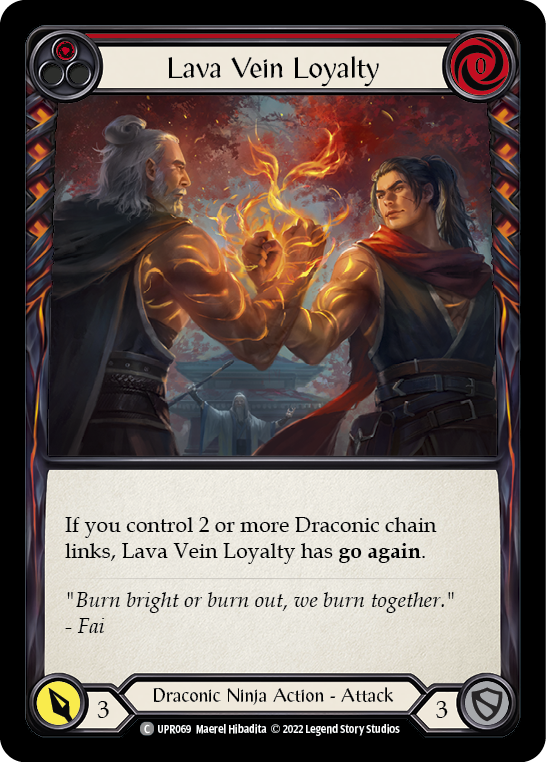 Lava Vein Loyalty (Red) [UPR069] (Uprising)  Rainbow Foil | Good Games Cannington