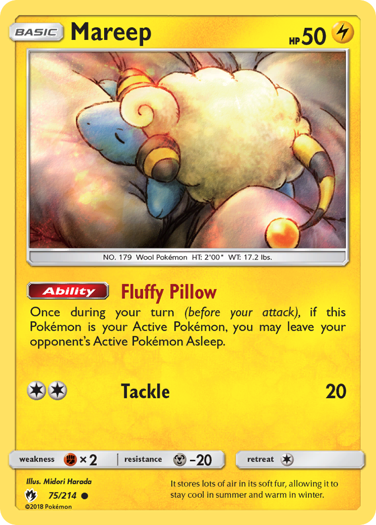 Mareep (75/214) [Sun & Moon: Lost Thunder] | Good Games Cannington