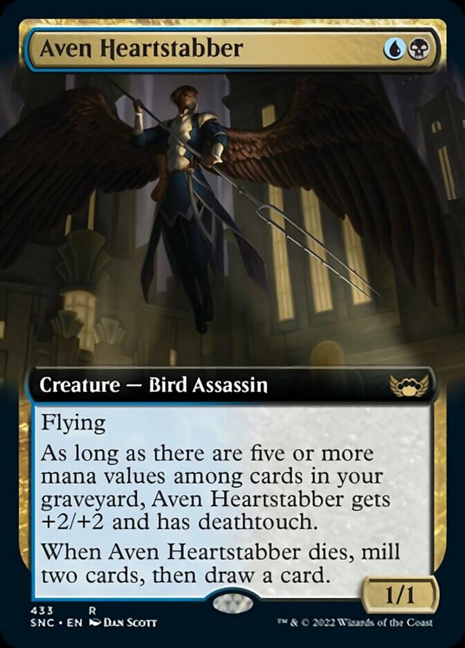 Aven Heartstabber (Extended Art) [Streets of New Capenna] | Good Games Cannington