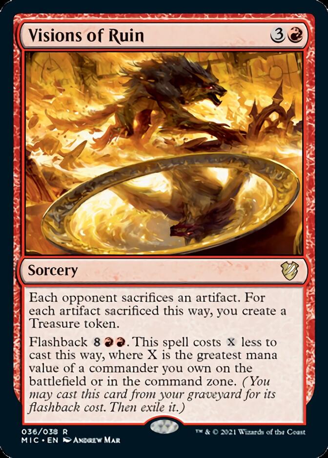Visions of Ruin [Innistrad: Midnight Hunt Commander] | Good Games Cannington