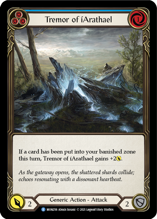 Tremor of iArathael (Blue) [MON256] 1st Edition Normal | Good Games Cannington