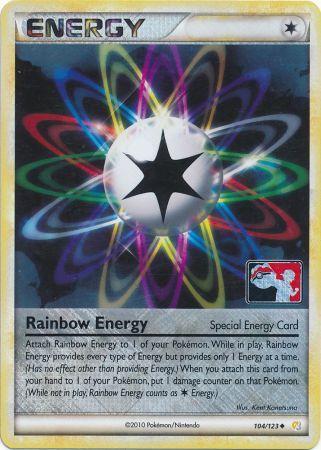 Rainbow Energy (104/123) (League Promo) [HeartGold & SoulSilver: Base Set] | Good Games Cannington
