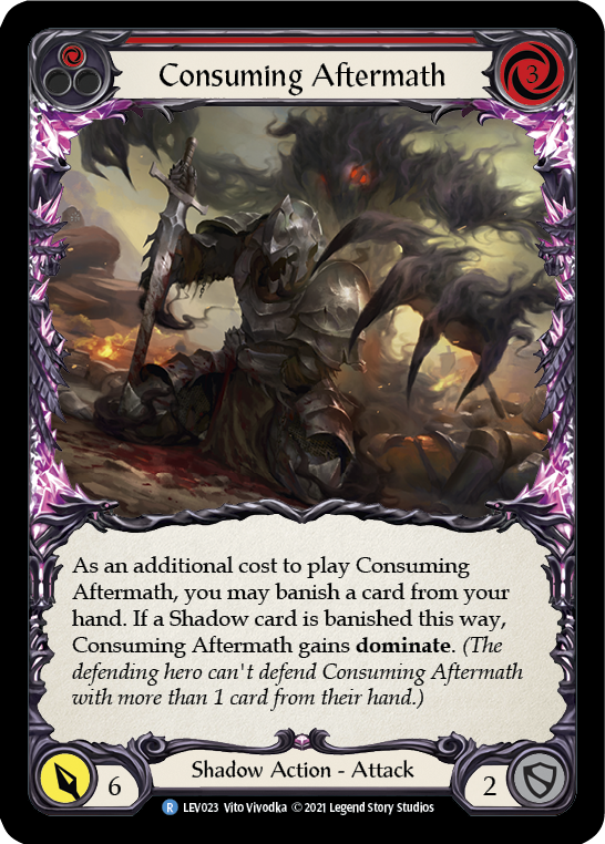 Consuming Aftermath (Red) [LEV023] (Monarch Levia Blitz Deck) | Good Games Cannington