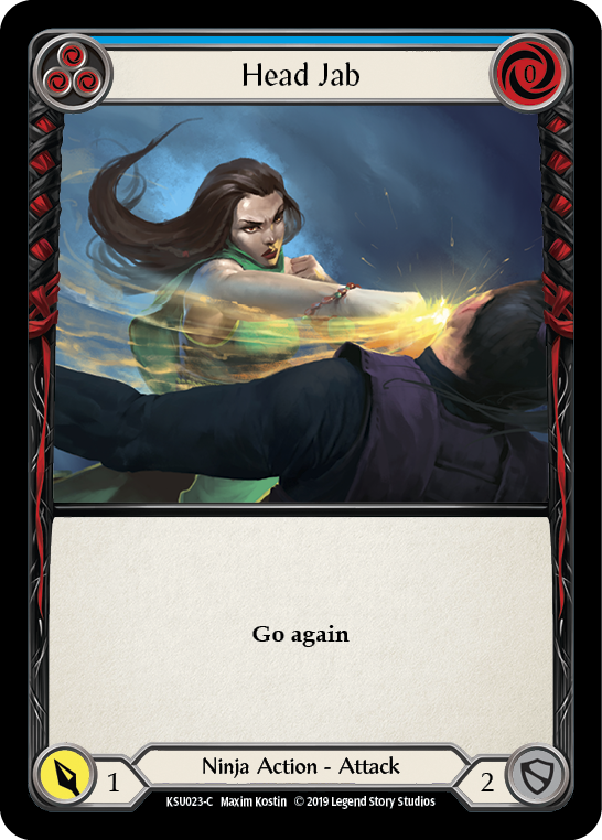 Head Jab (Blue) [KSU023-C] 1st Edition Normal | Good Games Cannington