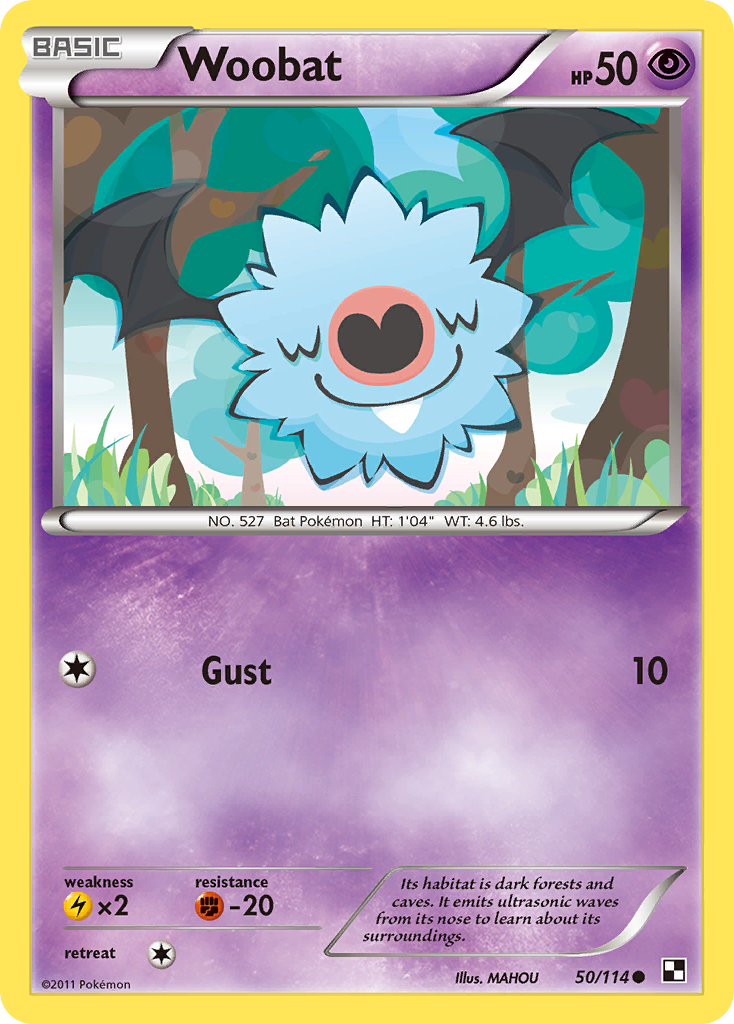 Woobat (50/114) [Black & White: Base Set] | Good Games Cannington